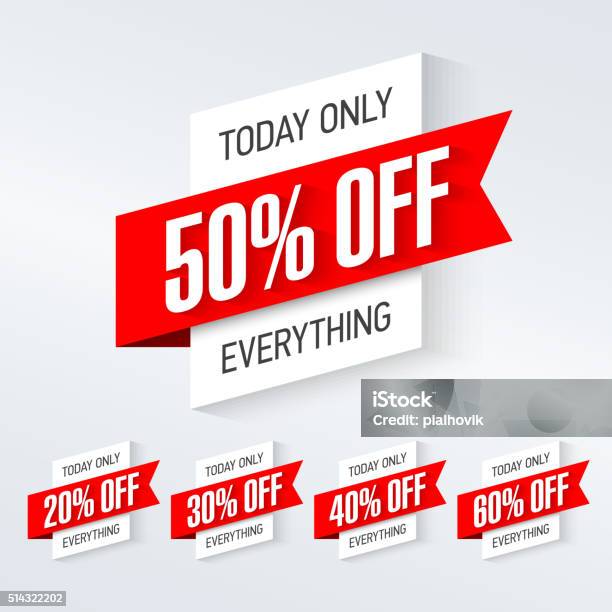 Today Only One Day Super Sale Banner Stock Illustration - Download Image Now - Price Tag, Giving, Sale