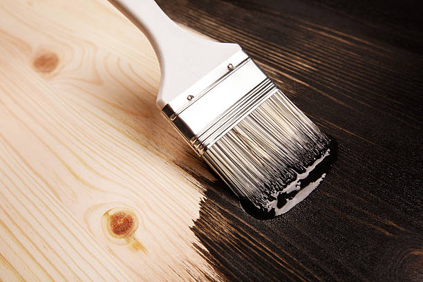 istock Varnishing natural wood 514322472