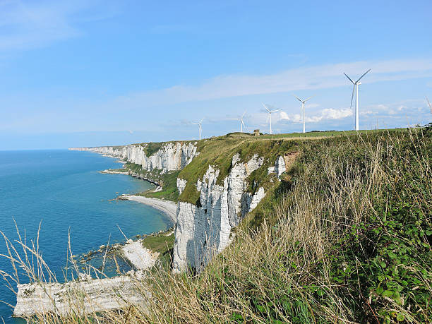 istock wind farm on english channel coast in Normandy 514323455