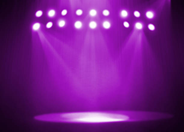 istock Purplr stage theater background 514325136