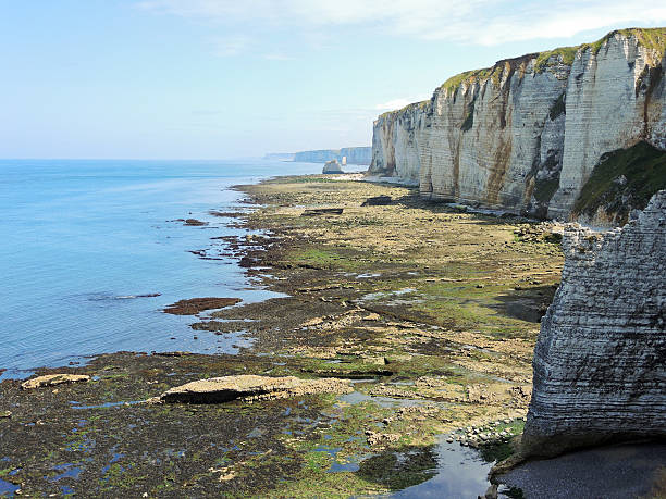istock Etretat english channel coast during low tide 514325533