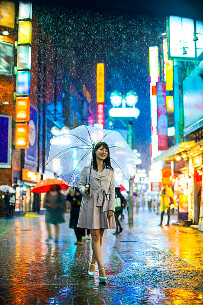 istock Tokyo Woman in the Rain 514325928