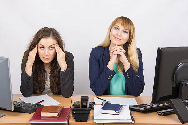 istock girl was very tired from his colleagues 514326114