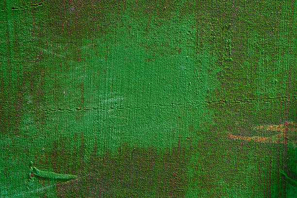 istock Green background.Paint on metal surface 514330092