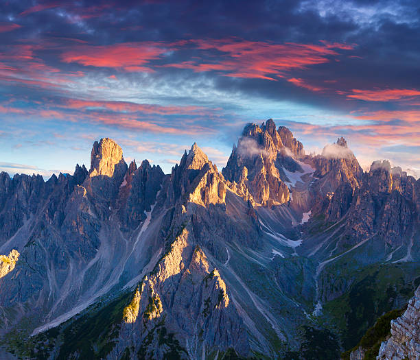 istock Colorful summer sunrise in Italy Alps 514342521