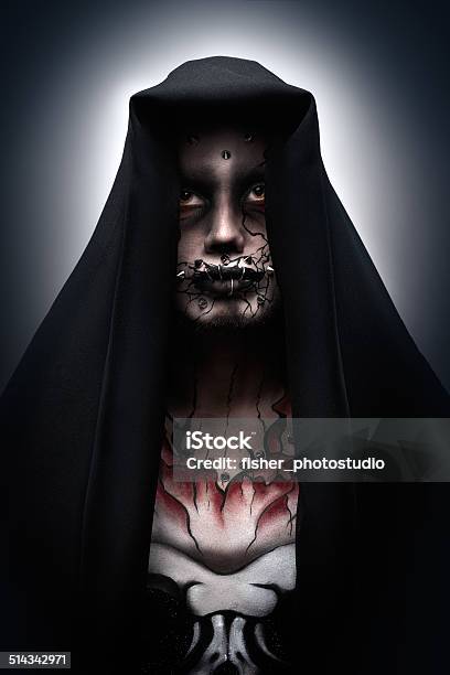 Scary Man Stock Photo - Download Image Now - Adult, Adults Only, Black Color