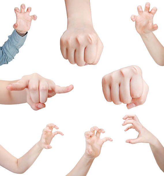 istock set of aggressive female hand gesture 514344193