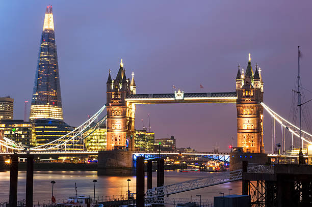 istock Tower Bridge and the Shard at Dusk 514344545