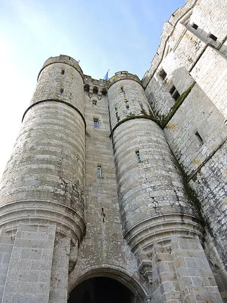 Photo of towers of abbey mont saint-michel in Normandy