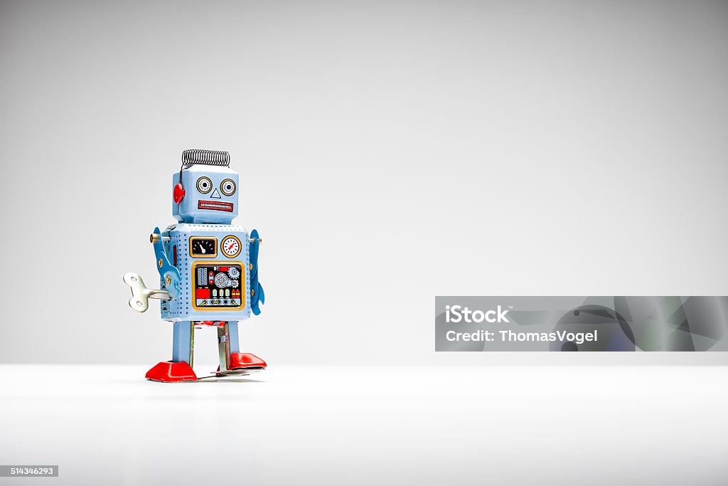 Retro tin toy robot http://thomasvogel.eu/istock/is_robots.jpg Robot Stock Photo