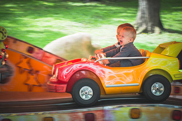 Fun At The Amusement Park stock photo