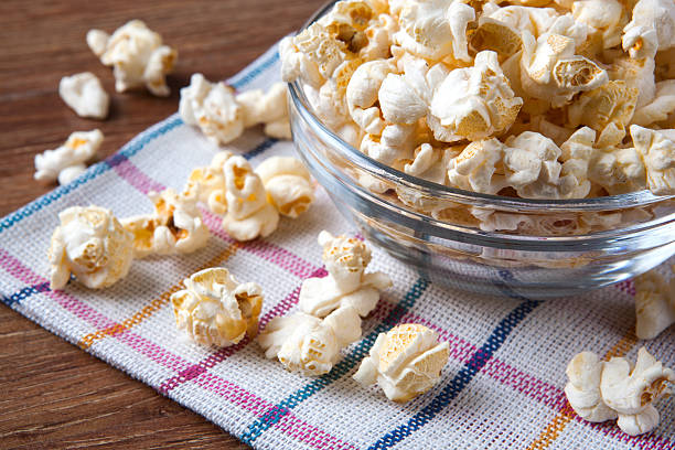 istock lot of salt popcorn into a bowl 514360747
