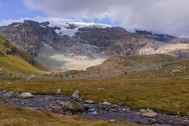 istock Italy. Aosta Valley. Stream and glacier in Monte Rosa Massif 514361443