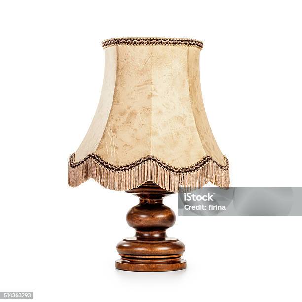 Table Lamp Stock Photo - Download Image Now - Electric Lamp, Old-fashioned, Retro Style