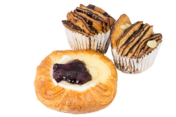 istock Isolated Denish blueberry and chocolate puff 514364637