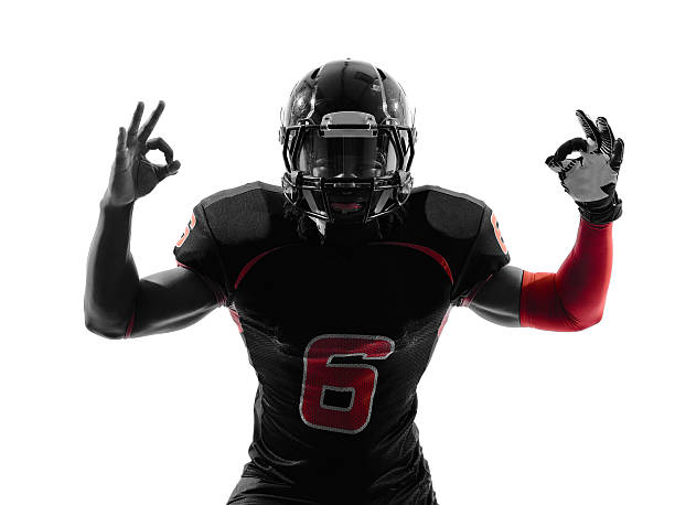 istock american football player  okay gesture silhouette 514364653