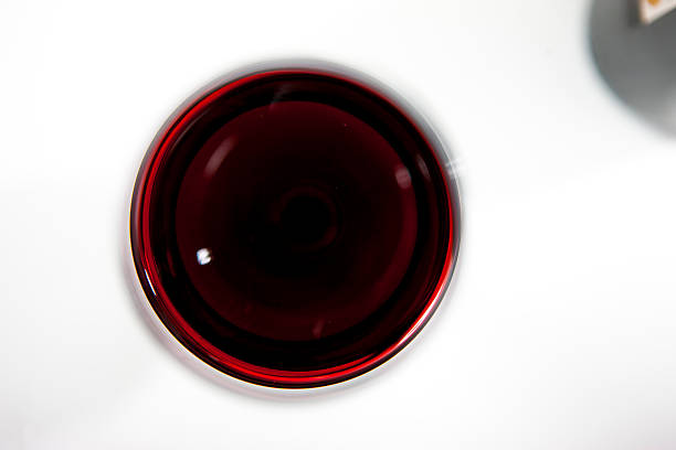 Glass of red wine