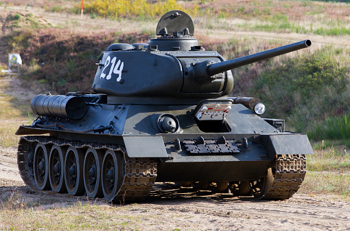Historical tank T-34.