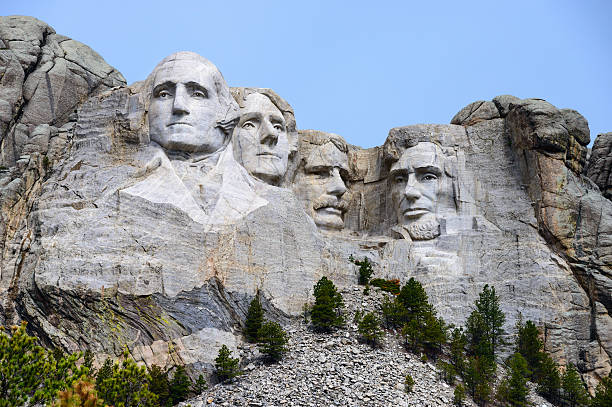 monumento nazionale del monte rushmore - mt rushmore national monument foto e immagini stock