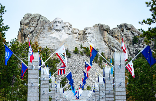The busts of Presidents George Washington, Thomas Jefferson, Teddy Theodore Roosevelt, and Abraham Lincoln carved Borglum into the Black Hills of South Dakota at Mount Rushmore