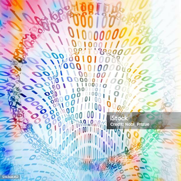 Digital Code Background Stock Illustration - Download Image Now ...