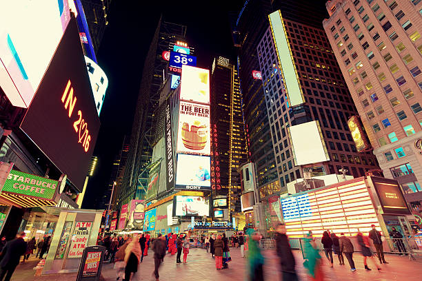 istock Time Square by night, New York City 514368444