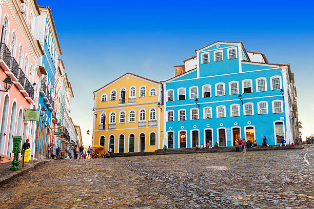 пелоуринью в сальвадоре, баия - salvador bahia state brazil architecture стоковые фото и изображения