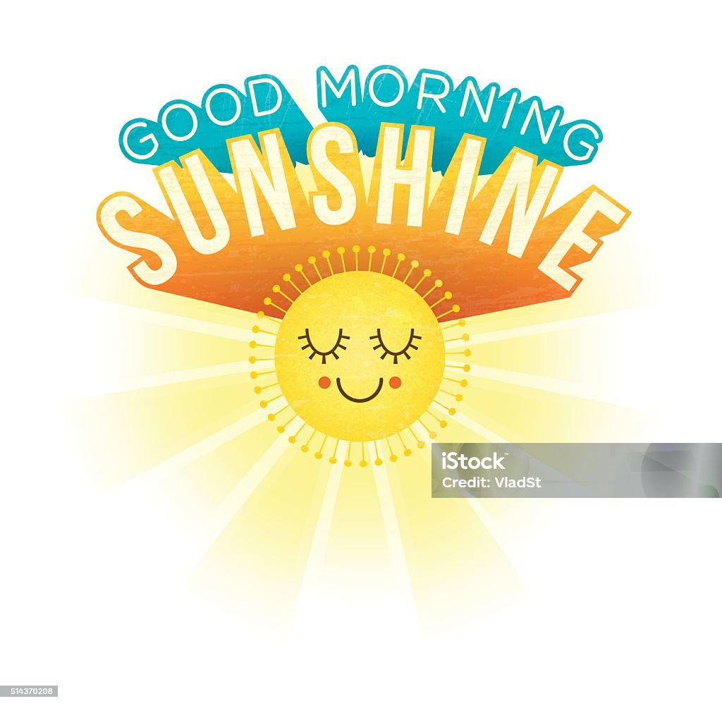 Good Morning Sunshine Inspirational Motivational Greetings Stock ...