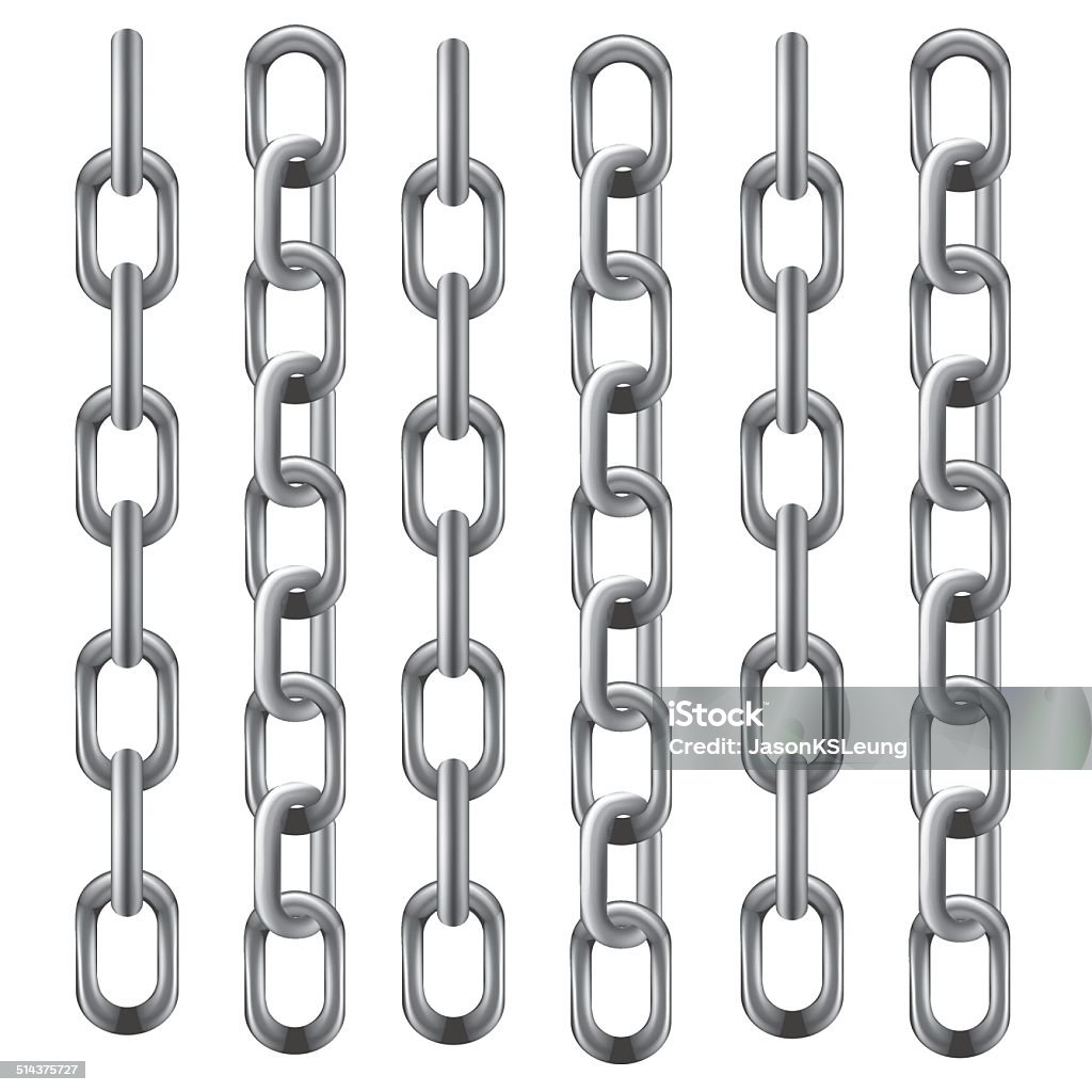 Metal Chain Vector Stock Illustration - Download Image Now - Abstract,  Business, Chain - Object - iStock