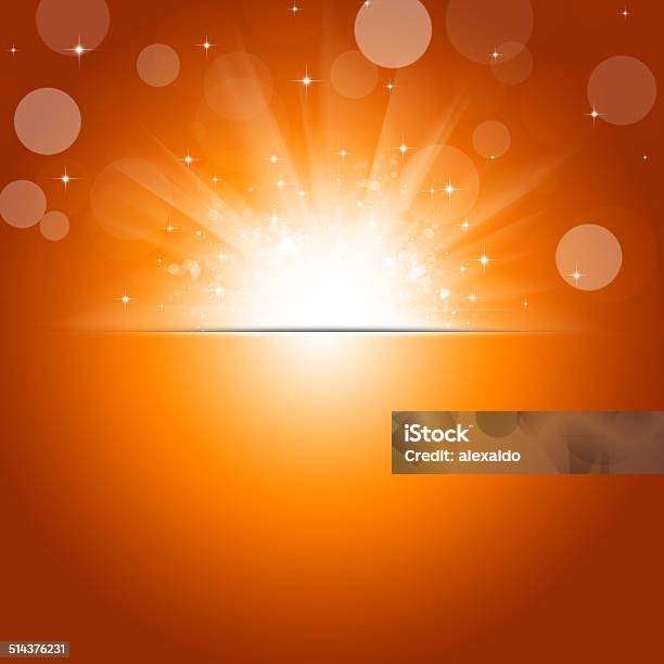 Sunshine Autumn Background Stock Illustration - Download Image Now - Blurred Motion, Defocused, Glitter