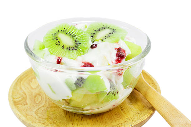 Kiwi fruit yogurt healthy dessert