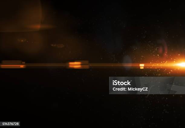 Minimalistic Orange Abstract Flare Light Stock Photo - Download Image Now