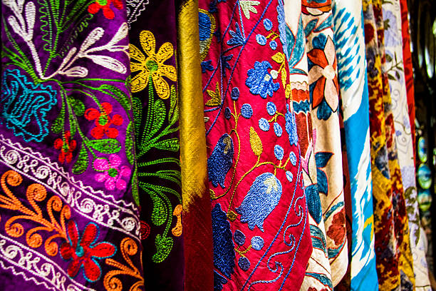 istock Colorful textile at the Grand Bazaar 514377188