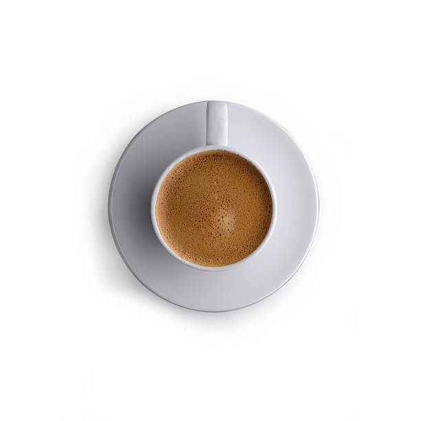 Coffee on white stock photo