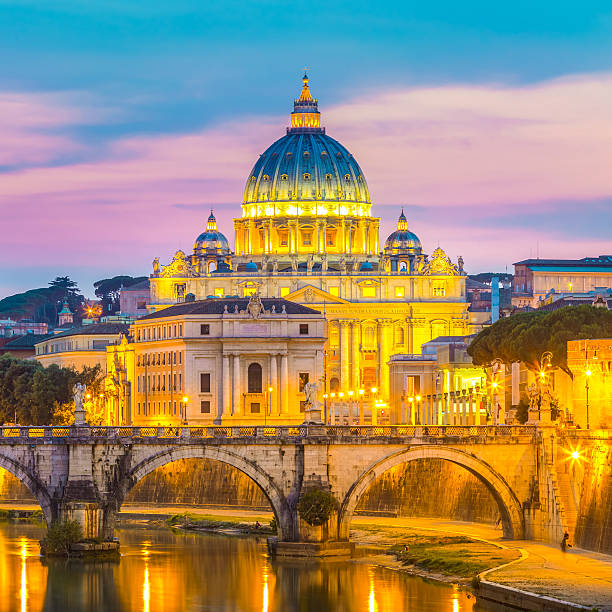 istock View at St. Peter's cathedral in Rome, Italy 514381233