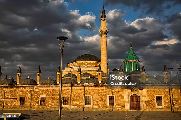 Mevlana Museum Konya Turkey Stock Photo - Download Image Now - Arabic Script, Architectural Feature, Architecture