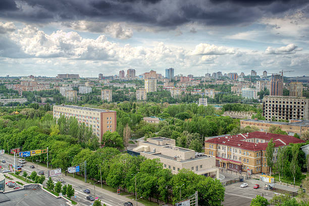 city of Donetsk, Ukraine The beautiful city of Donetsk, Ukraine. A bird's-eye donets basin photos stock pictures, royalty-free photos & images