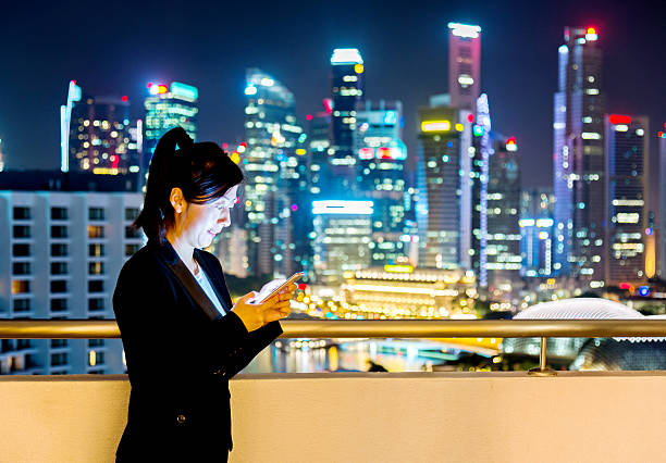 istock Businesswoman using smart phone 514385384