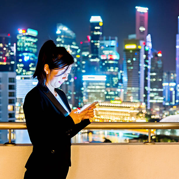 istock Businesswoman using smart phone 514386902