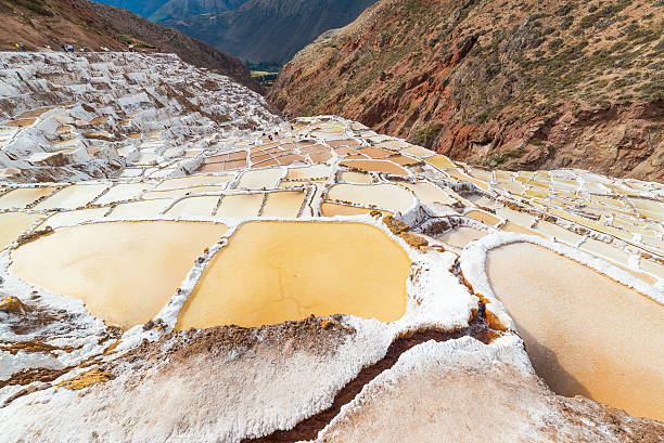 istock Glowing white salt pans on the Peruvian Andes 514387400