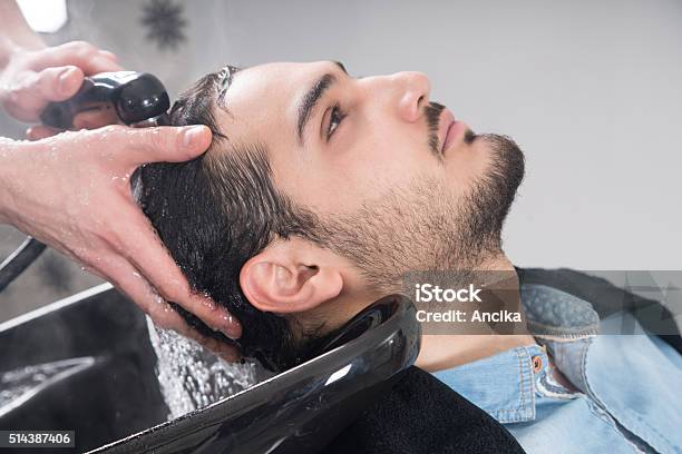 Hair Washed Stock Photo - Download Image Now - Adult, Arabic Style, Barber  - iStock