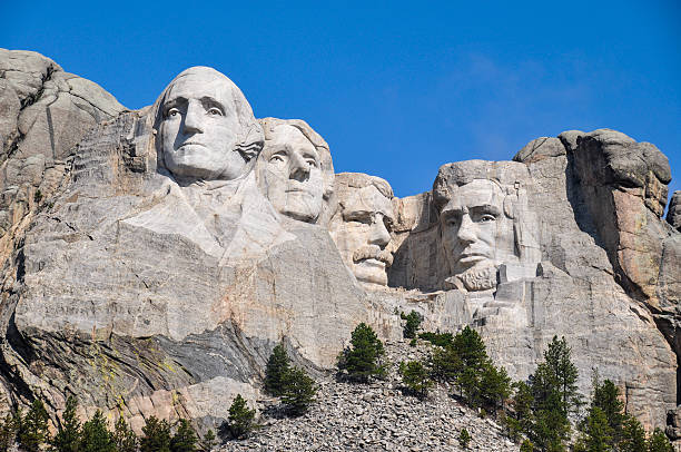istock Famous US Presidents on Mount Rushmore National Monument, South 514401297
