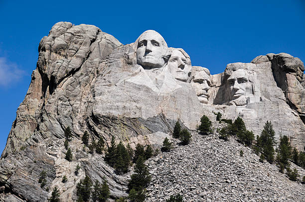 istock Famous US Presidents on Mount Rushmore National Monument, South 514401305