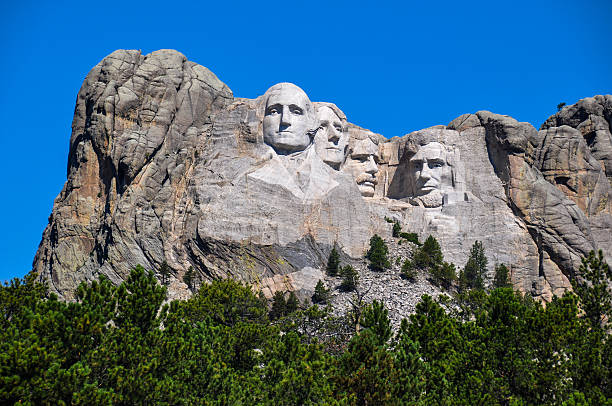 istock Famous US Presidents on Mount Rushmore National Monument, South 514401309