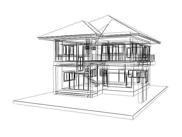 istock abstract sketch design of house 514401985