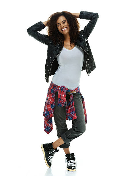istock Cheerful  woman standing & looking at camera 514402435