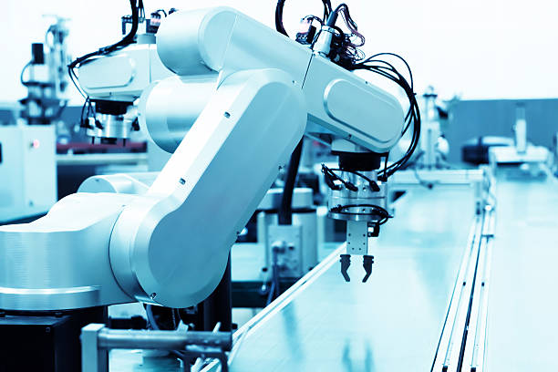 istock modern automatic robot assembly line in factory of heavy industr 514403097