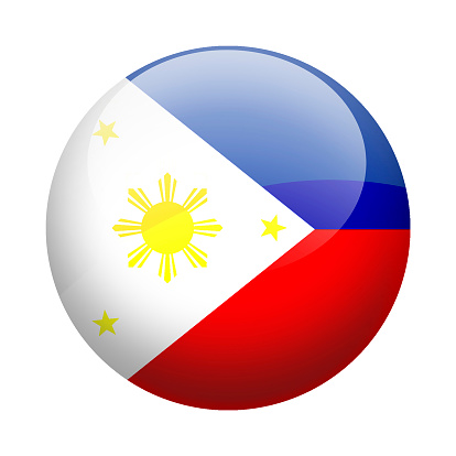 Round Philippines flag