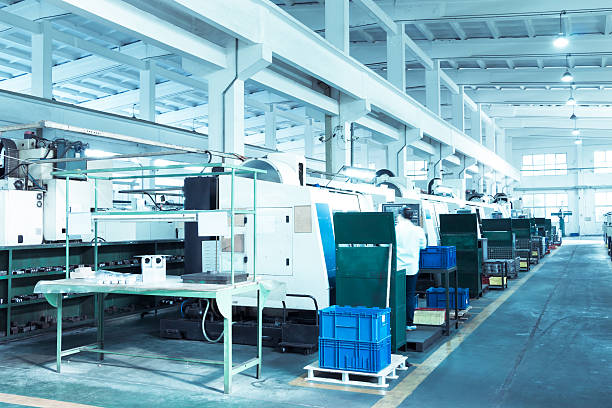 istock modern automatic robot assembly line in factory of heavy industr 514404161