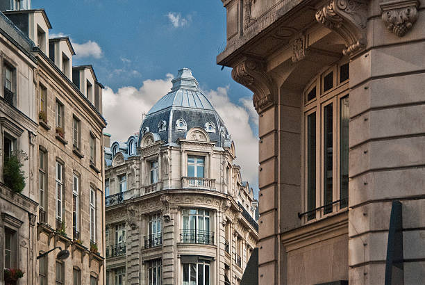 arquitectura parisino - paris fotografías e imágenes de stock